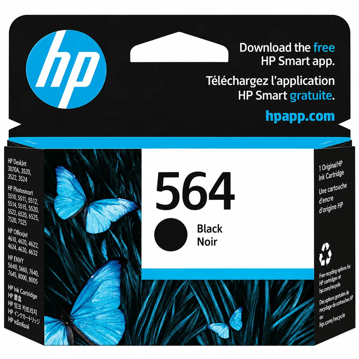 HP 564 Black Original Ink Cartridge - CB316WN#140