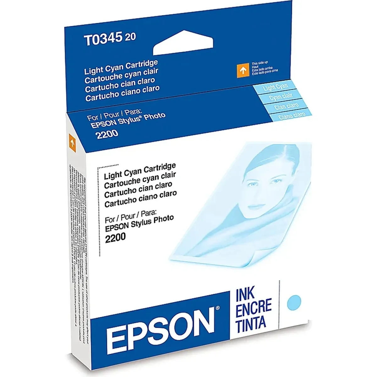 Epson T034 Light Cyan Standard Yield Ink Cartridge
