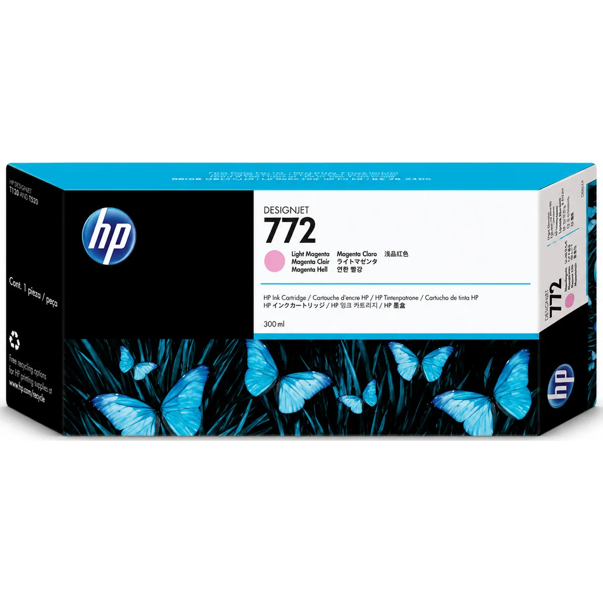 HP 772 300-ml Light Magenta Ink Cartridge - CN631A
