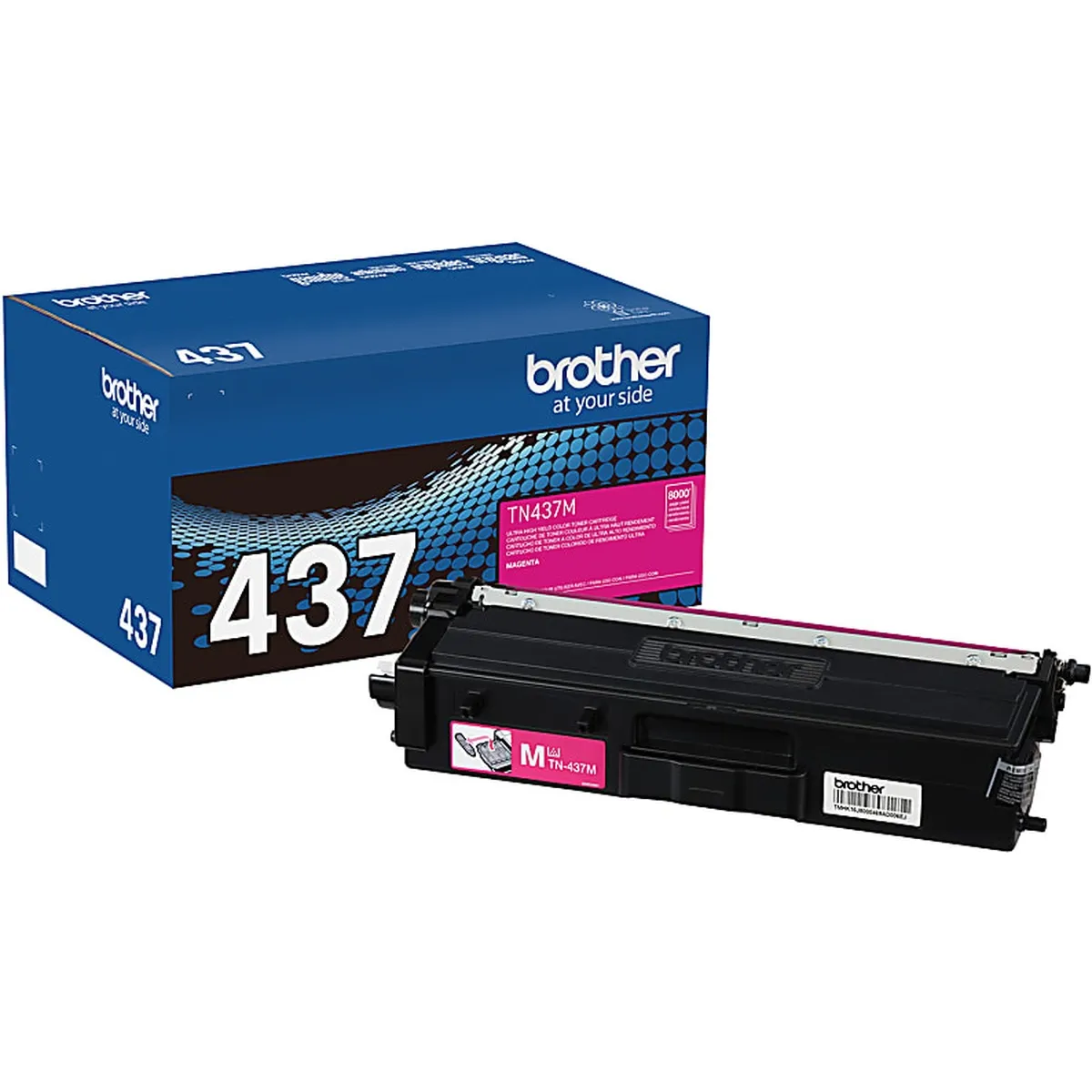 Brother 437 Magenta Ultra High Yield Toner Cartridge, Prints Up to 8,000 Pages (TN437M)
